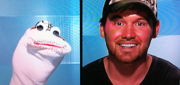Big Brother Lane and His Sock Puppet lane Big Brother: Lane Socks it to the Brigade