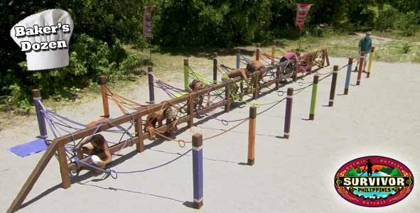 The final 8 Survivor Philippines players compete for immunity