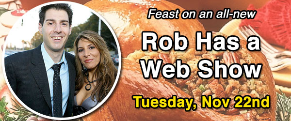 Rob and Nicole Cesternino are LIVE for Thanksgiving week on November 22, 2011 with the help of Vokle