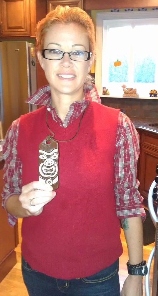 Christine Markoski dresses as John Cochran for Halloween