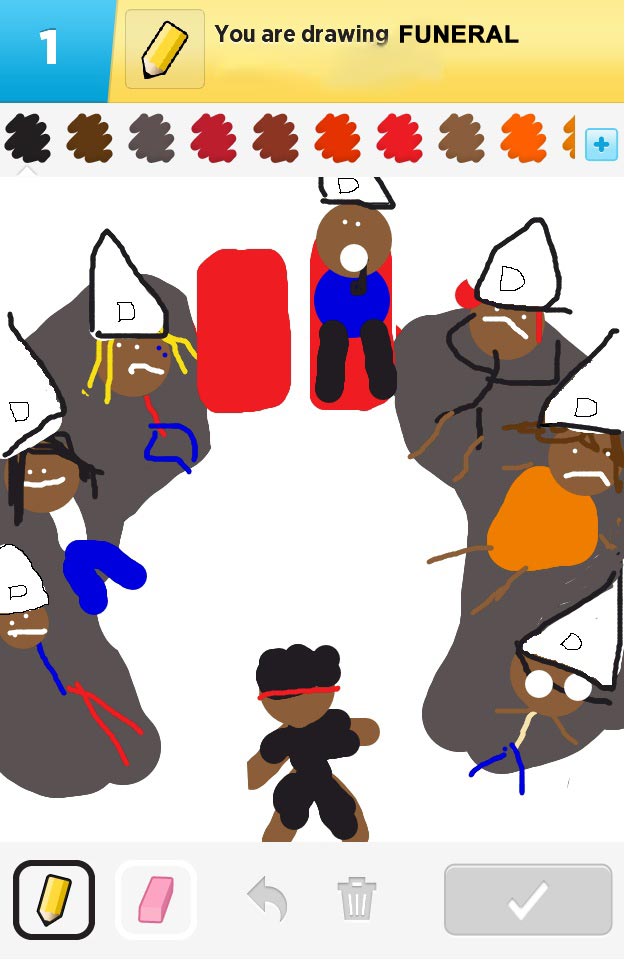 A rejected Draw Something from this week's Veto competition on Big Brother