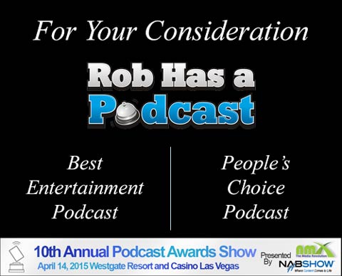 Nominate RHAP for the 10th Annual Podcast Awards from 1/19/2015 through 1/30/2015