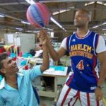 Flight Time was having a ball in the Garment factory on The Amazing Race All-Stars Episode 5