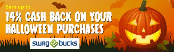 Get up to 14% Cash Back on Halloween Costumes from Select Retailers by signing up for Swagbucks at Swagbucks.com/RHAP