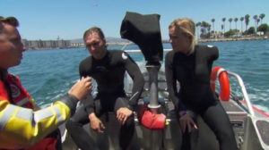 Adam and Bethany on boat