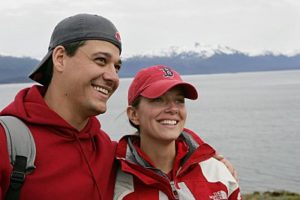 Douchey hat? Check. Regional accent? Check. Invisible fiancee? check.