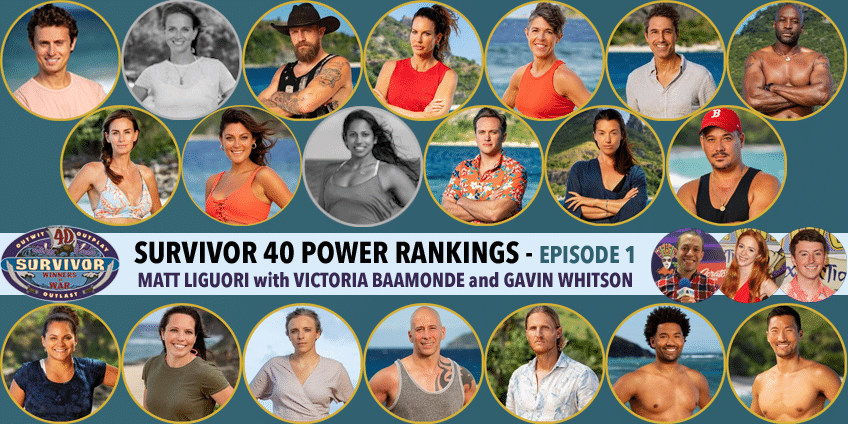 Survivor Power Rankings Winners at War Episode 1