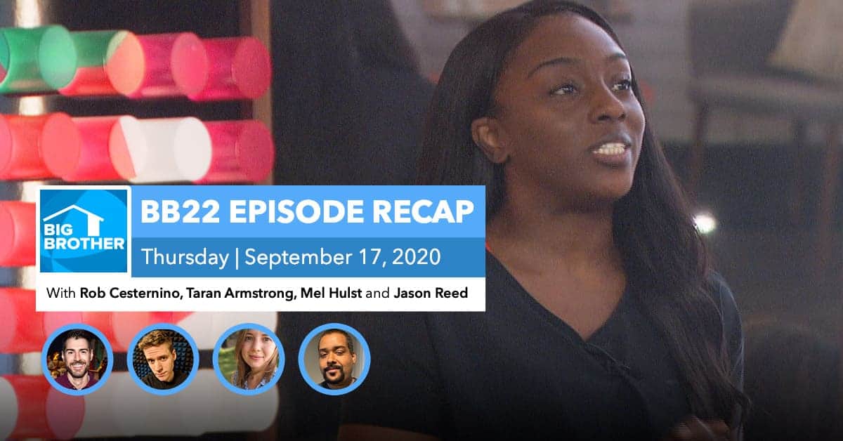 BB22 | Eviction Episode Recap | Thursday, Sept 17, 2020