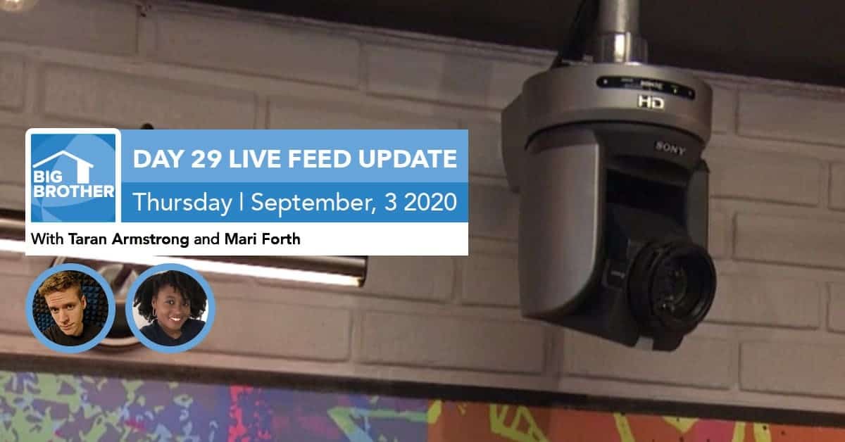 Big Brother All-Stars | Live Feed Update | Thursday, Sept 3, 2020