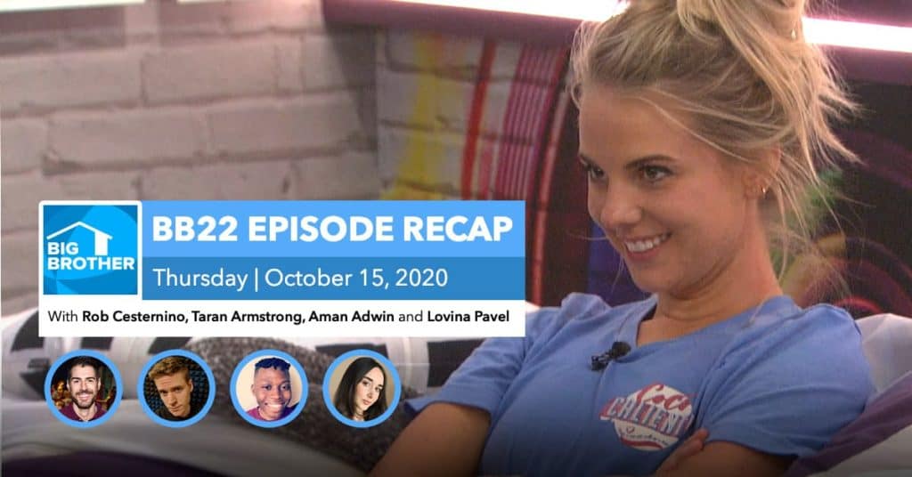 BB22 | Eviction Episode Recap | Thursday, Oct 15, 2020